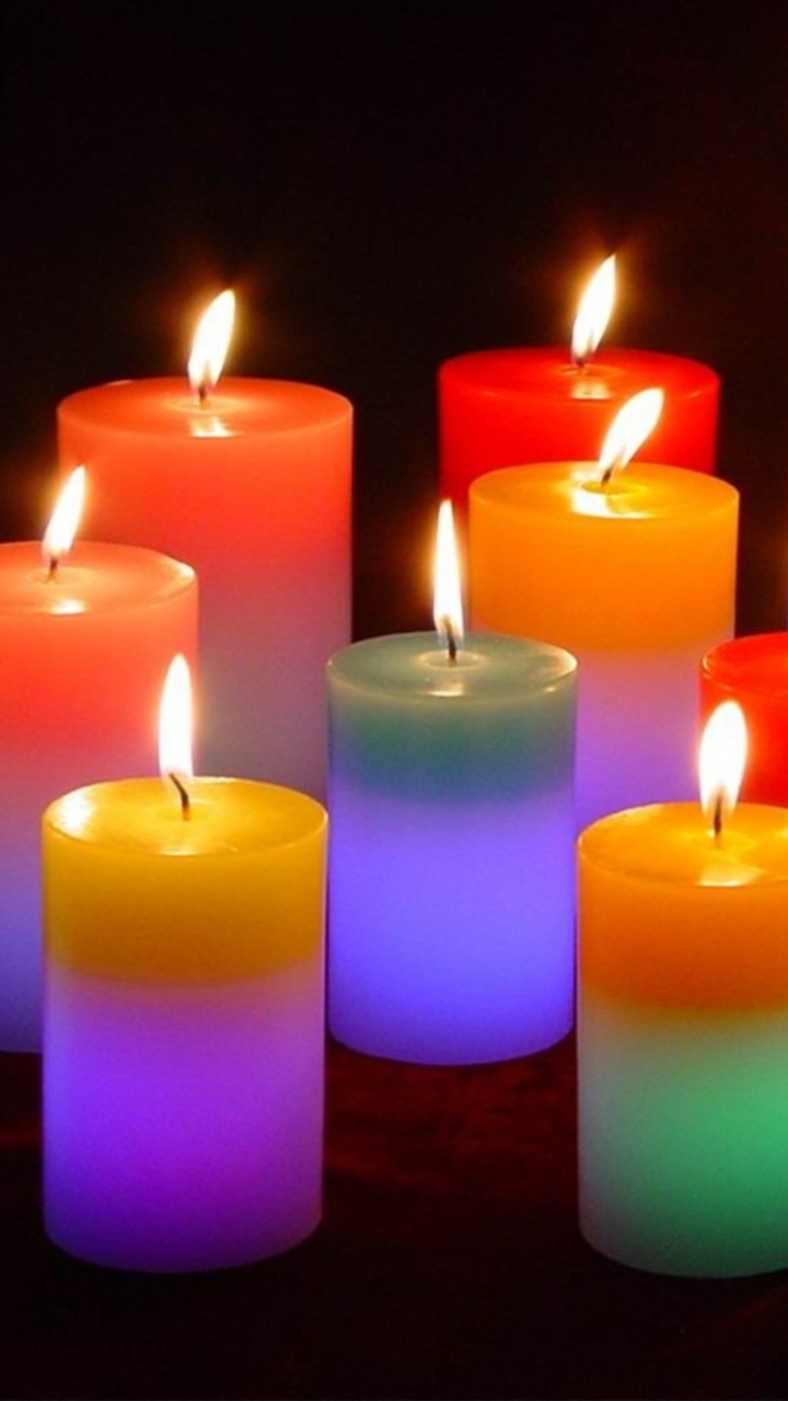 Candle, Color, Lighting, Light, Wax. Wallpaper in 720x1280 Resolution