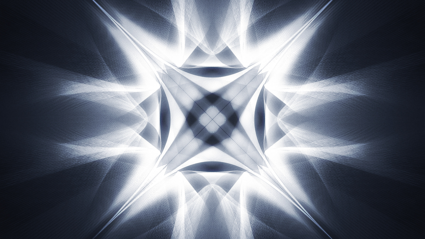 Pintura Abstracta en Blanco y Negro. Wallpaper in 1366x768 Resolution