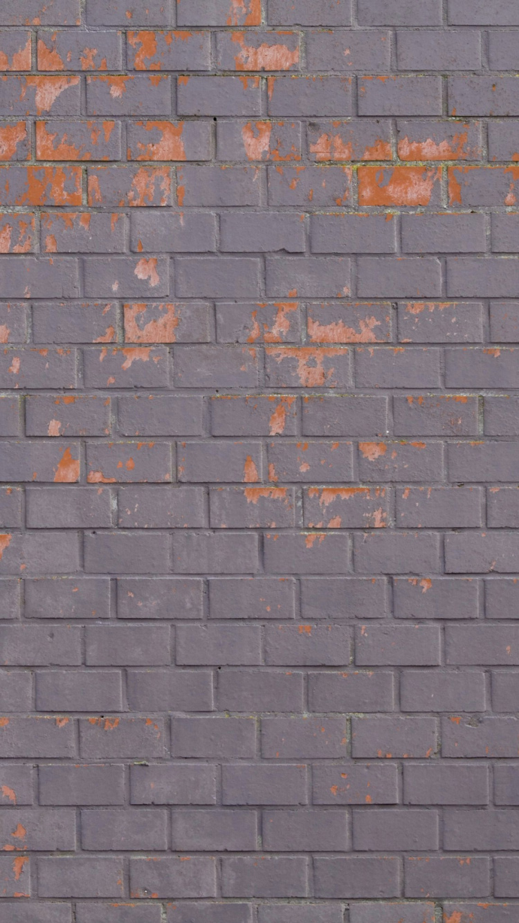Mur de Briques Brunes et Grises. Wallpaper in 750x1334 Resolution