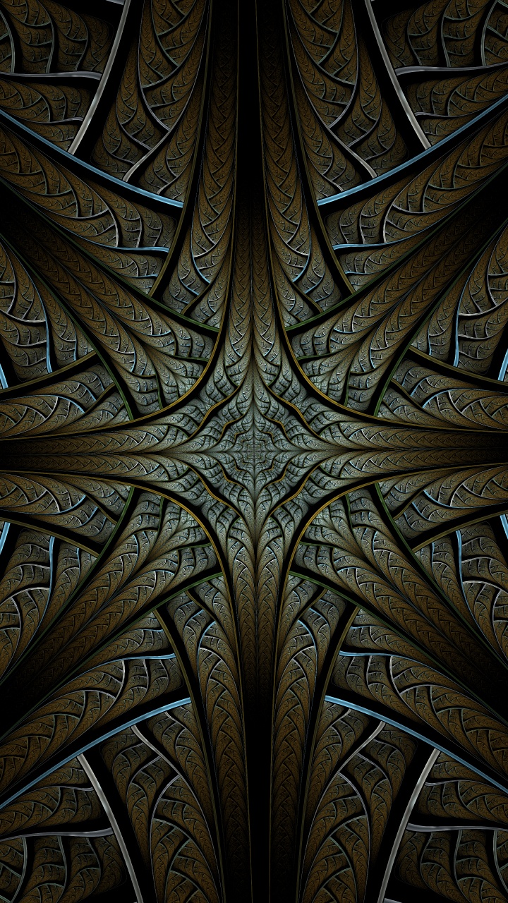 Braune Und Schwarze Holzdecke. Wallpaper in 720x1280 Resolution