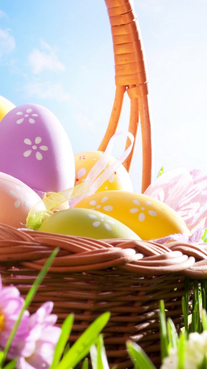 Printemps, Pâques, Oeuf de Pâques, la Résurrection de Jésus, Joie. Wallpaper in 720x1280 Resolution