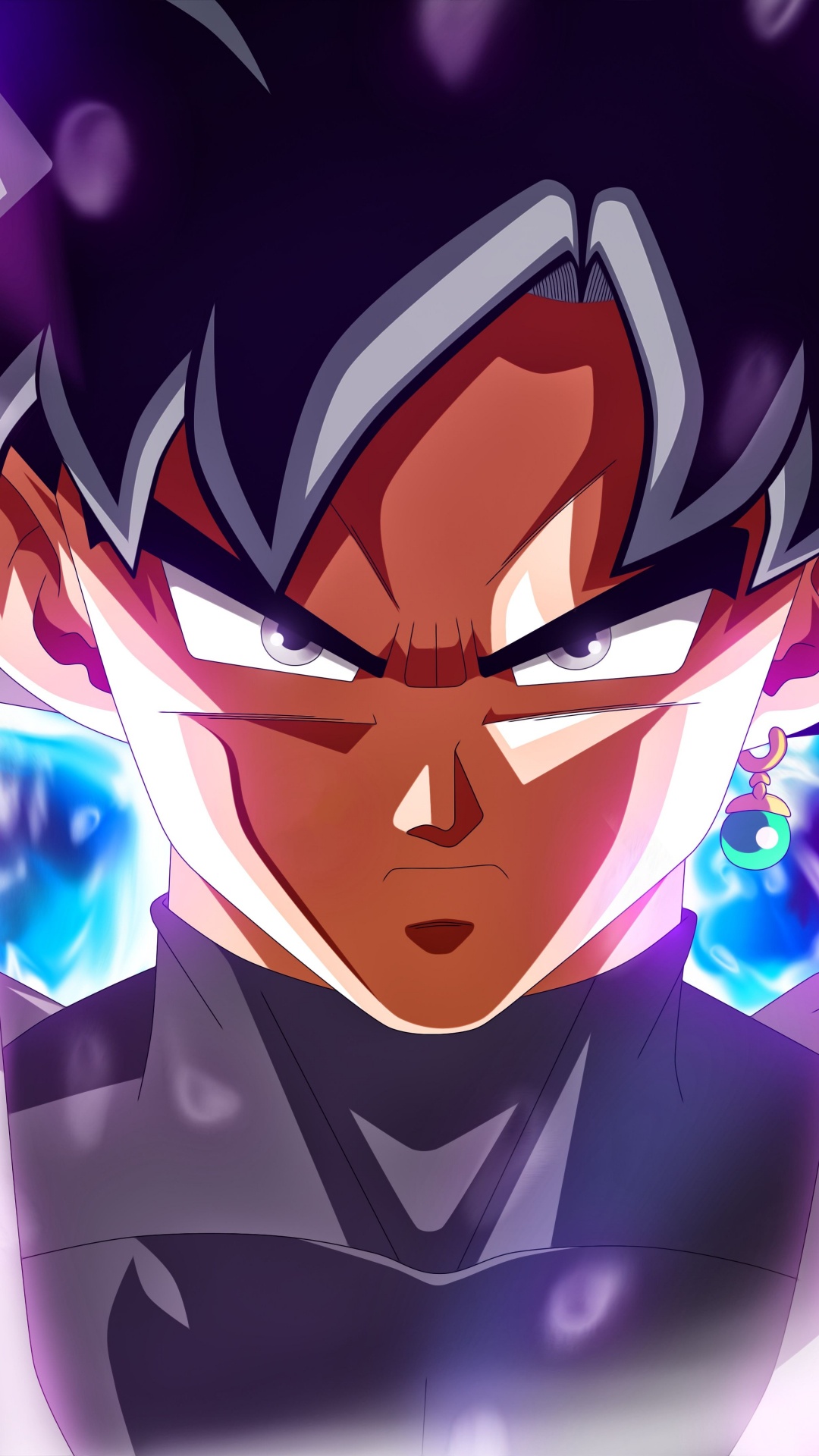 Zamasu, Goku, Vegeta, Cartoon, Purple. Wallpaper in 1080x1920 Resolution