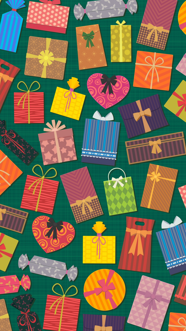 Bunte Geschenke, Geschenk, Weihnachtsgeschenk, Shopping, Geschenkkarte. Wallpaper in 750x1334 Resolution