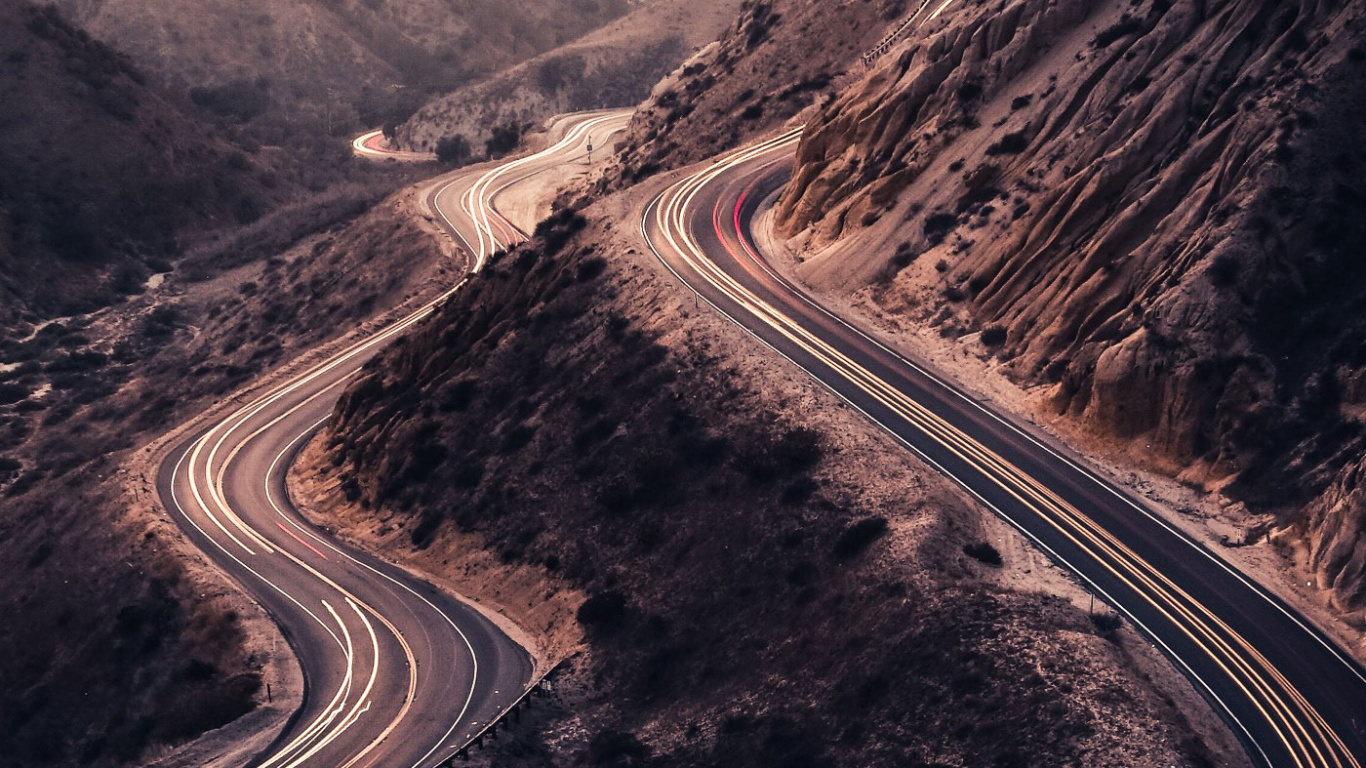 Jebel Jais, Moorpark, Rolling Hills, Mountain, Road Surface. Wallpaper in 1366x768 Resolution