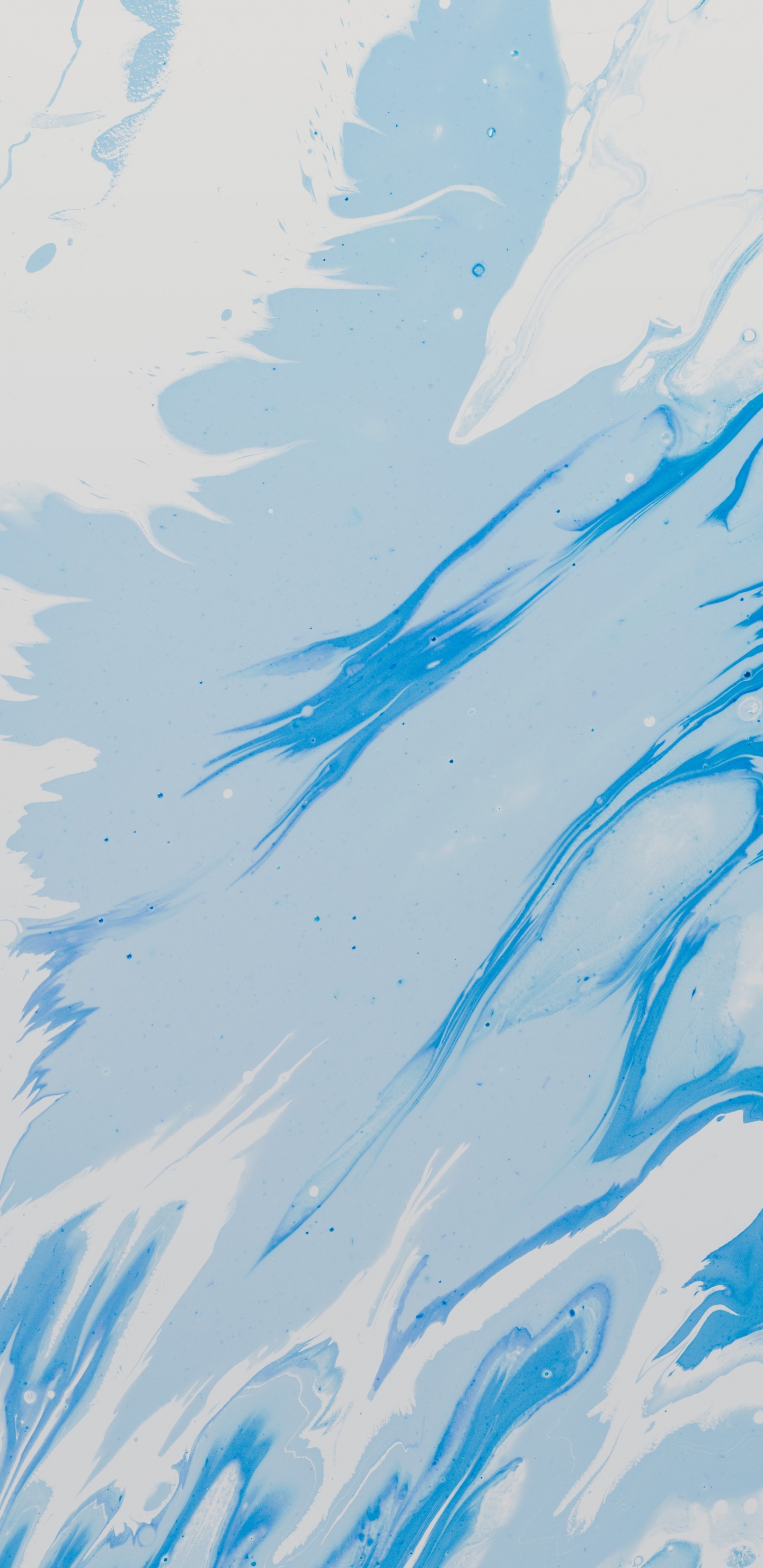 Pintura Abstracta Azul y Blanca. Wallpaper in 1440x2960 Resolution