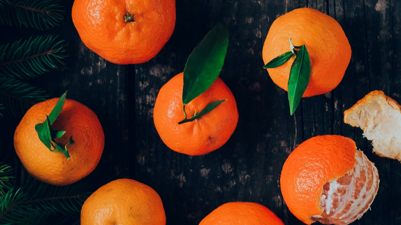 Orange, Clémentine, Aliment, Rangpur, Fruits. Wallpaper in 1366x768 Resolution