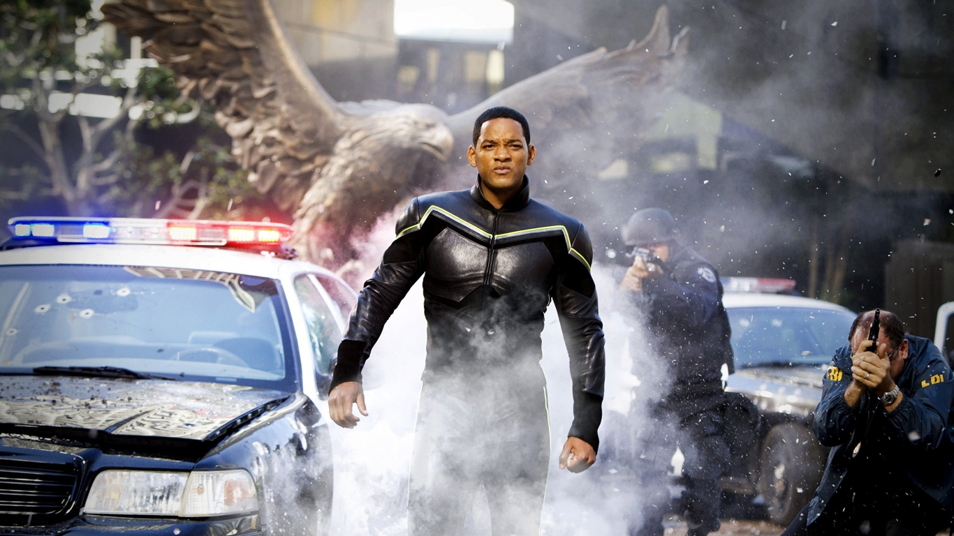 Hombre en Traje Blanco y Negro de Pie Sobre un Suelo Cubierto de Nieve. Wallpaper in 1366x768 Resolution