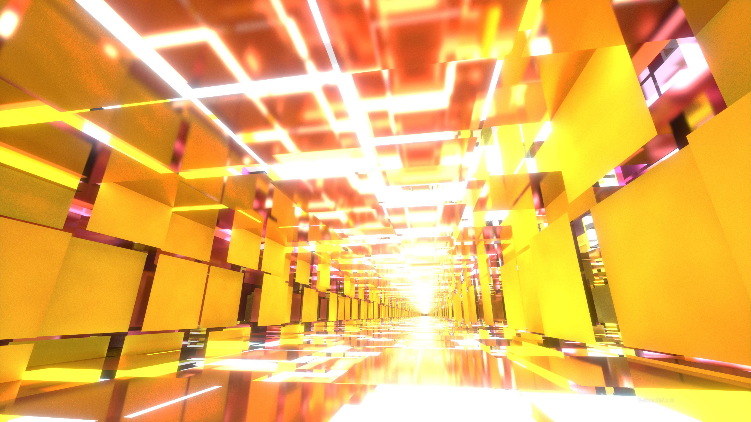 Orange, Amber, Yellow, Line, Ceiling. Wallpaper in 2560x1440 Resolution