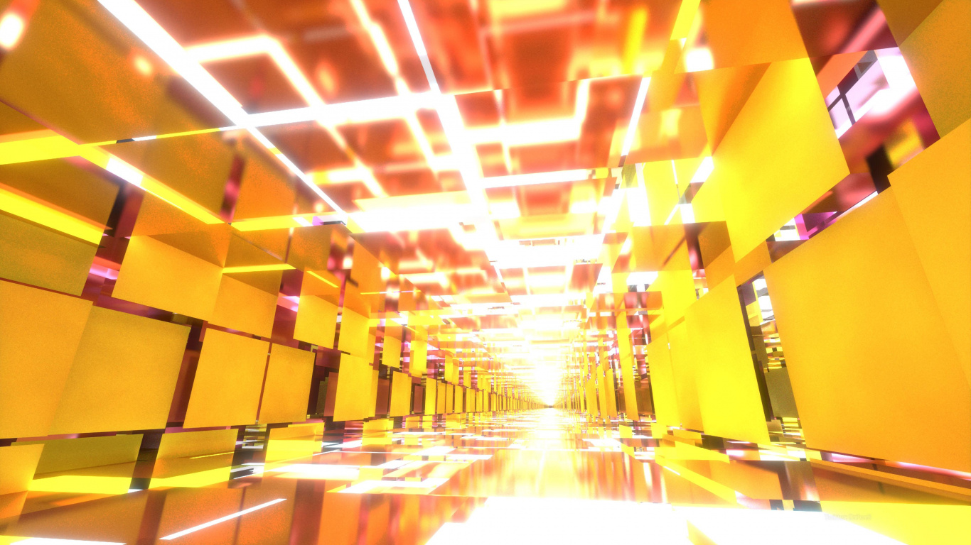 Orange, Ambre, Jaune, Ligne, Plafond. Wallpaper in 1366x768 Resolution