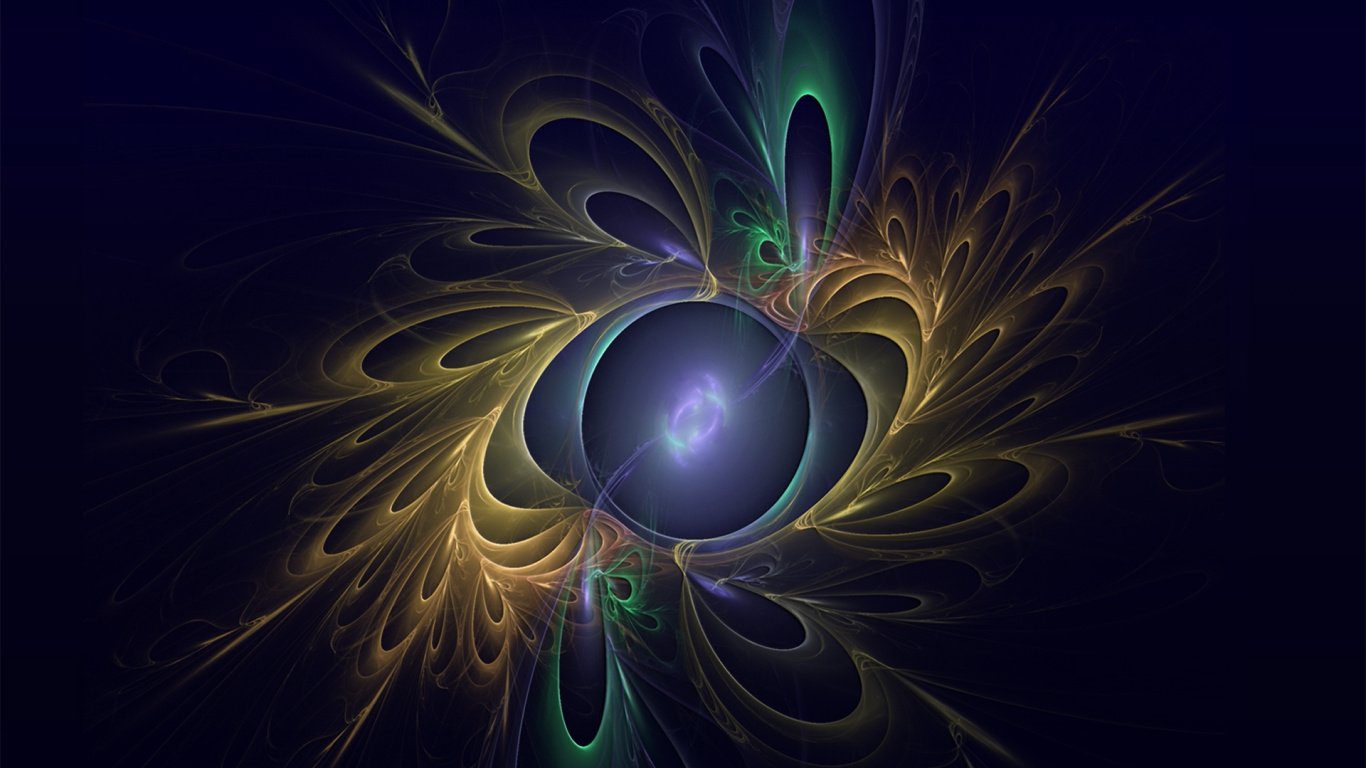 Weiße Und Violette Blumenillustration. Wallpaper in 1366x768 Resolution