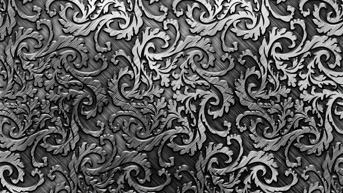 Pintura Abstracta en Blanco y Negro. Wallpaper in 1366x768 Resolution