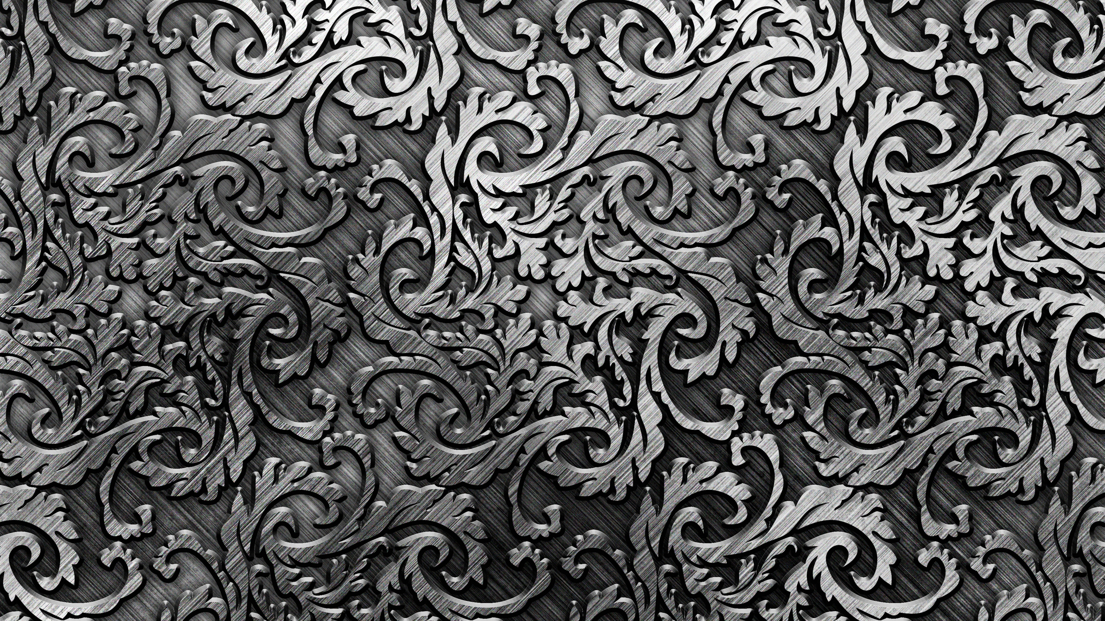 Pintura Abstracta en Blanco y Negro. Wallpaper in 3840x2160 Resolution