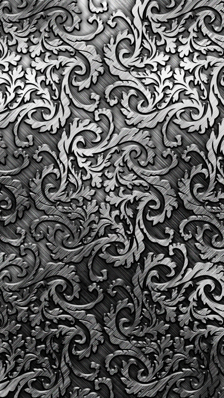 Abstrakte Schwarz-Weiß-Malerei. Wallpaper in 750x1334 Resolution