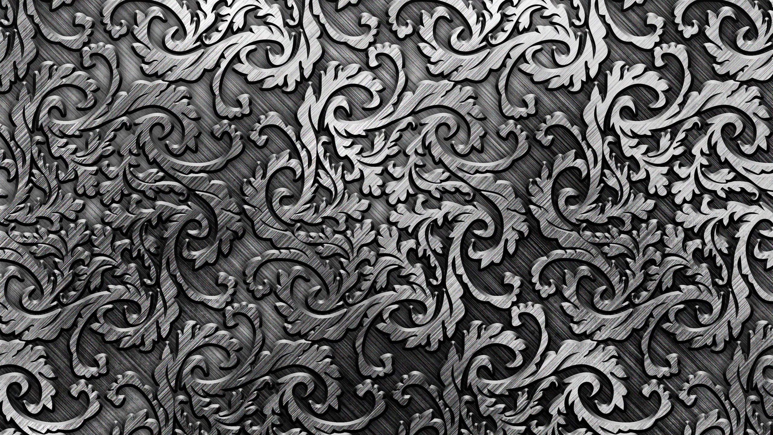 Black and White Abstract Painting. Wallpaper in 2560x1440 Resolution