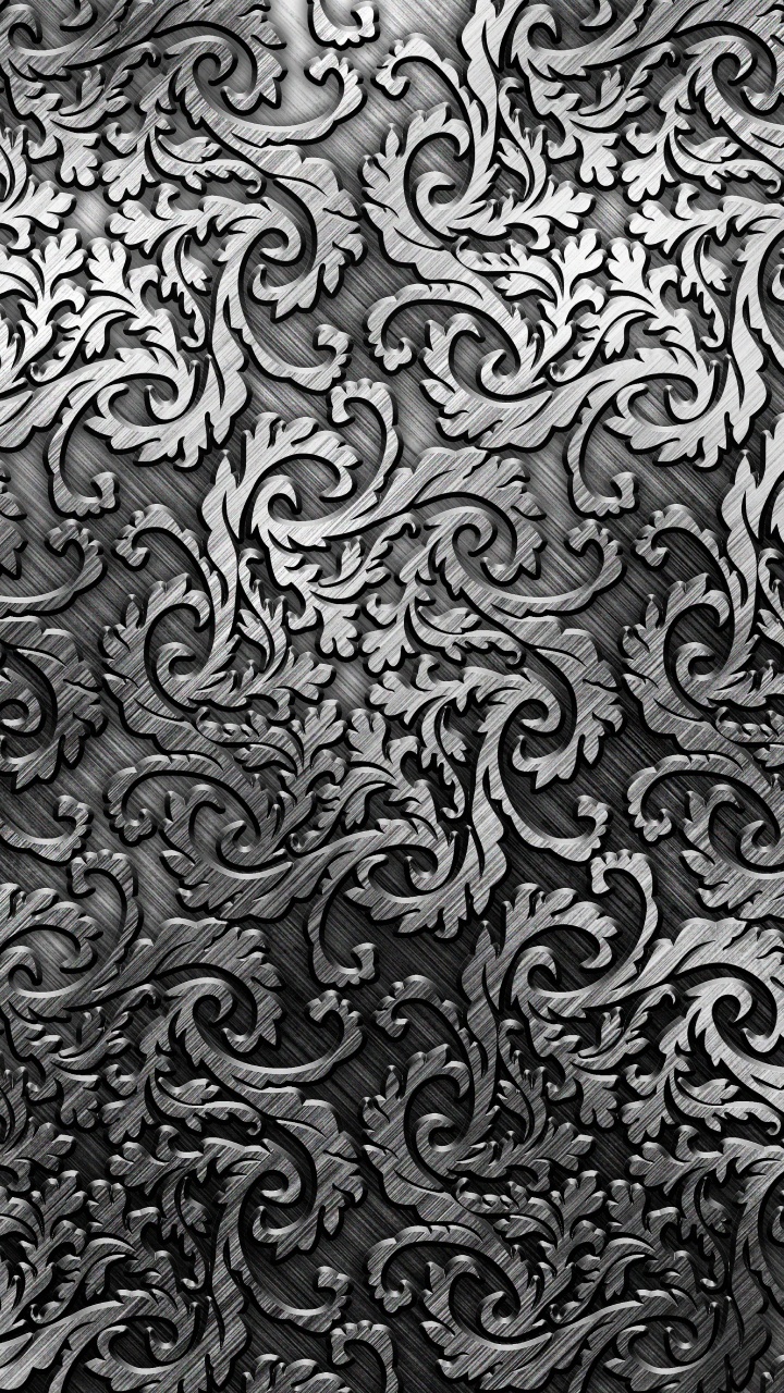Black and White Abstract Painting. Wallpaper in 720x1280 Resolution