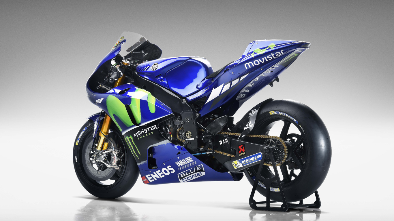 Blue and Black Sports Bike. Wallpaper in 1366x768 Resolution