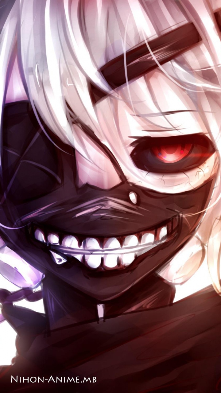 Brown Haired Woman With Red Eyes Illustration. Wallpaper in 720x1280 Resolution