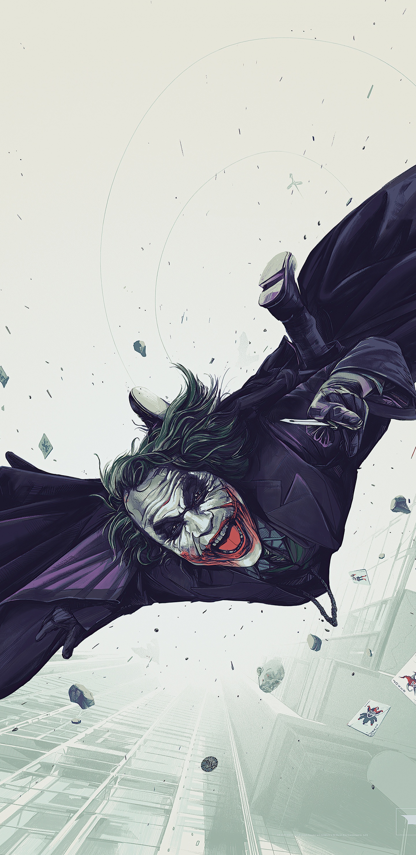 Joker, Batman, Oliver Barrett Dunkler Ritter, Alternative Filmplakate, Poster. Wallpaper in 1440x2960 Resolution