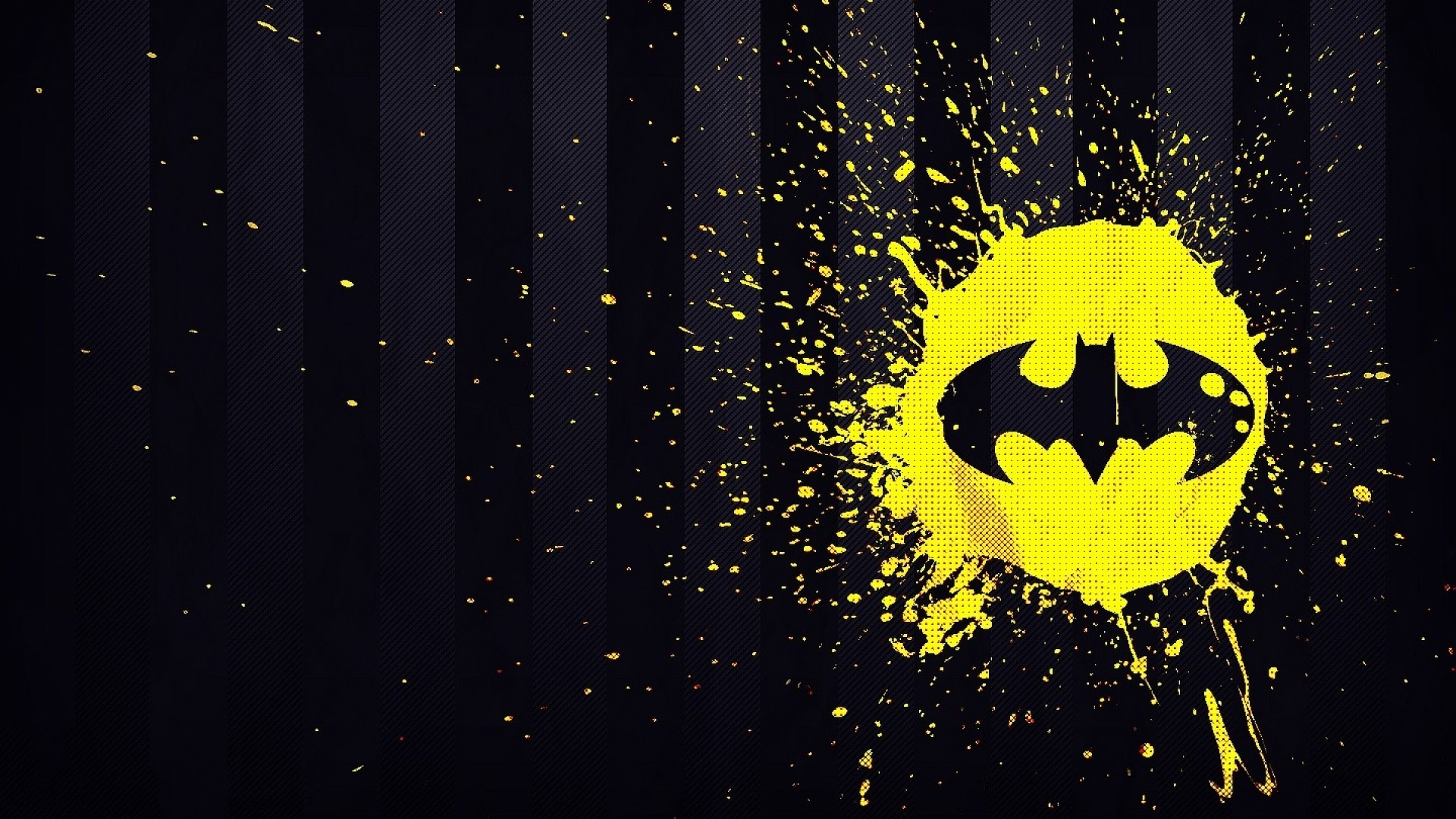 蝙蝠侠, 黄色的, 图形设计, 天空, 超级英雄 壁纸 1920x1080 允许