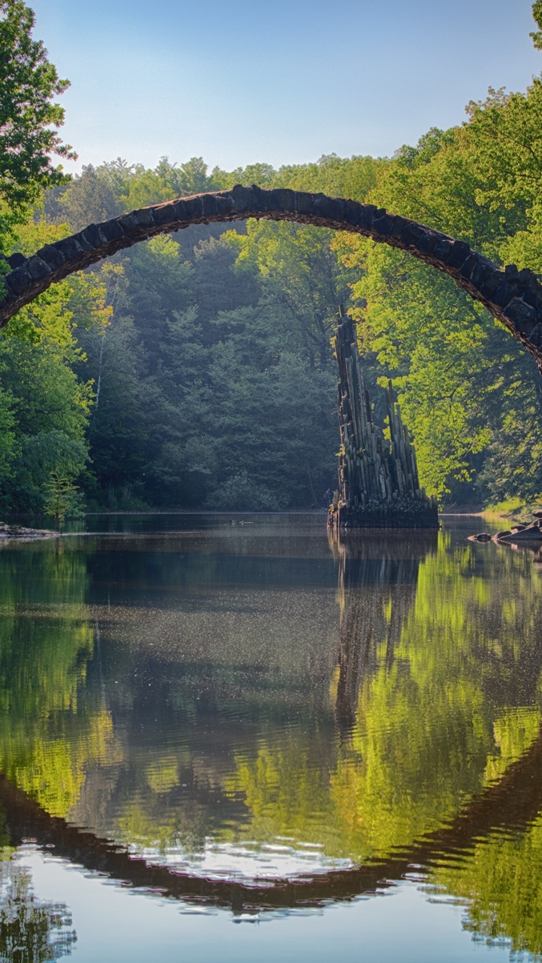 Devils Bridge Germany, Kromlau, Devils Bridge, Bridge, Manhattan Bridge. Wallpaper in 1080x1920 Resolution