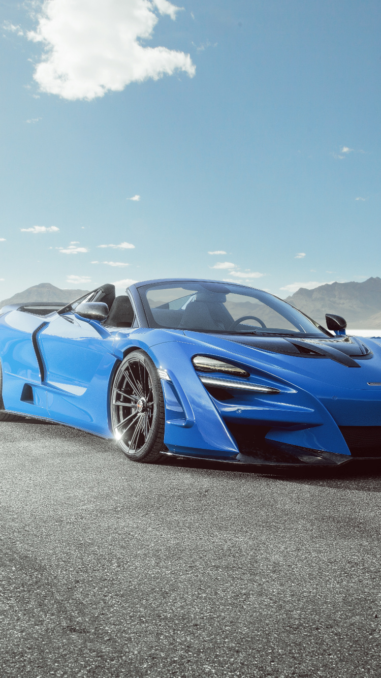 Carro Azul, Deportivo, Mclaren Automotive, Coche, Mclaren. Wallpaper in 750x1334 Resolution