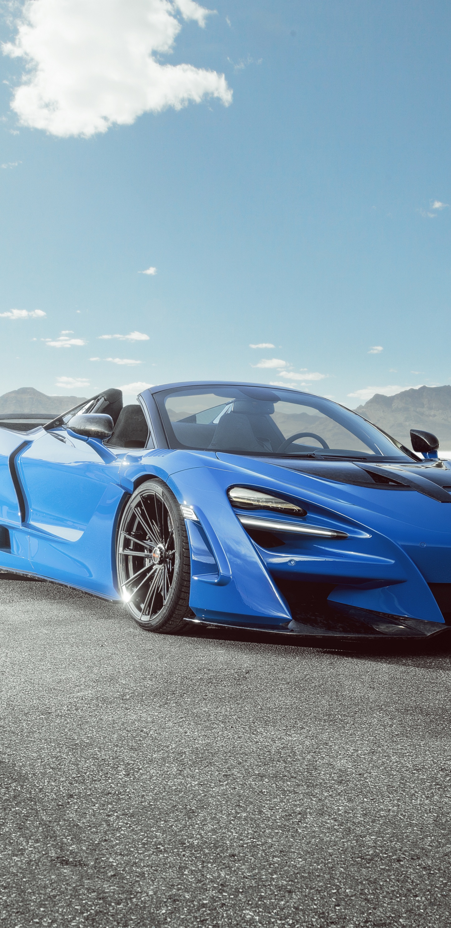 Voiture Bleue, Mclaren Automotive, Mclaren, Mclaren 570s, Supercar. Wallpaper in 1440x2960 Resolution