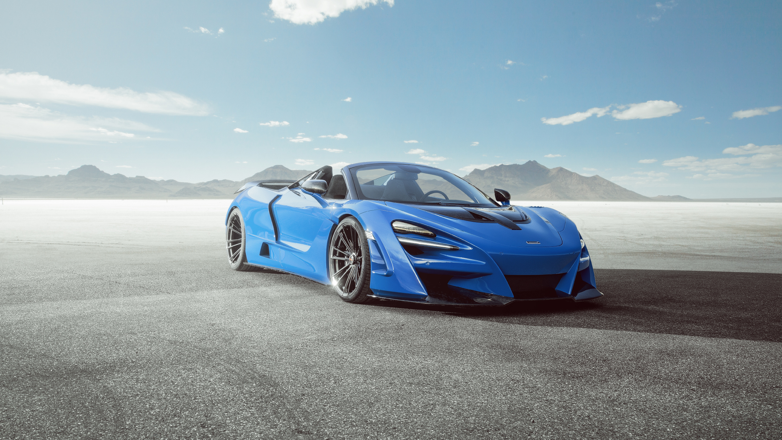 Voiture Bleue, Mclaren Automotive, Mclaren, Mclaren 570s, Supercar. Wallpaper in 2560x1440 Resolution