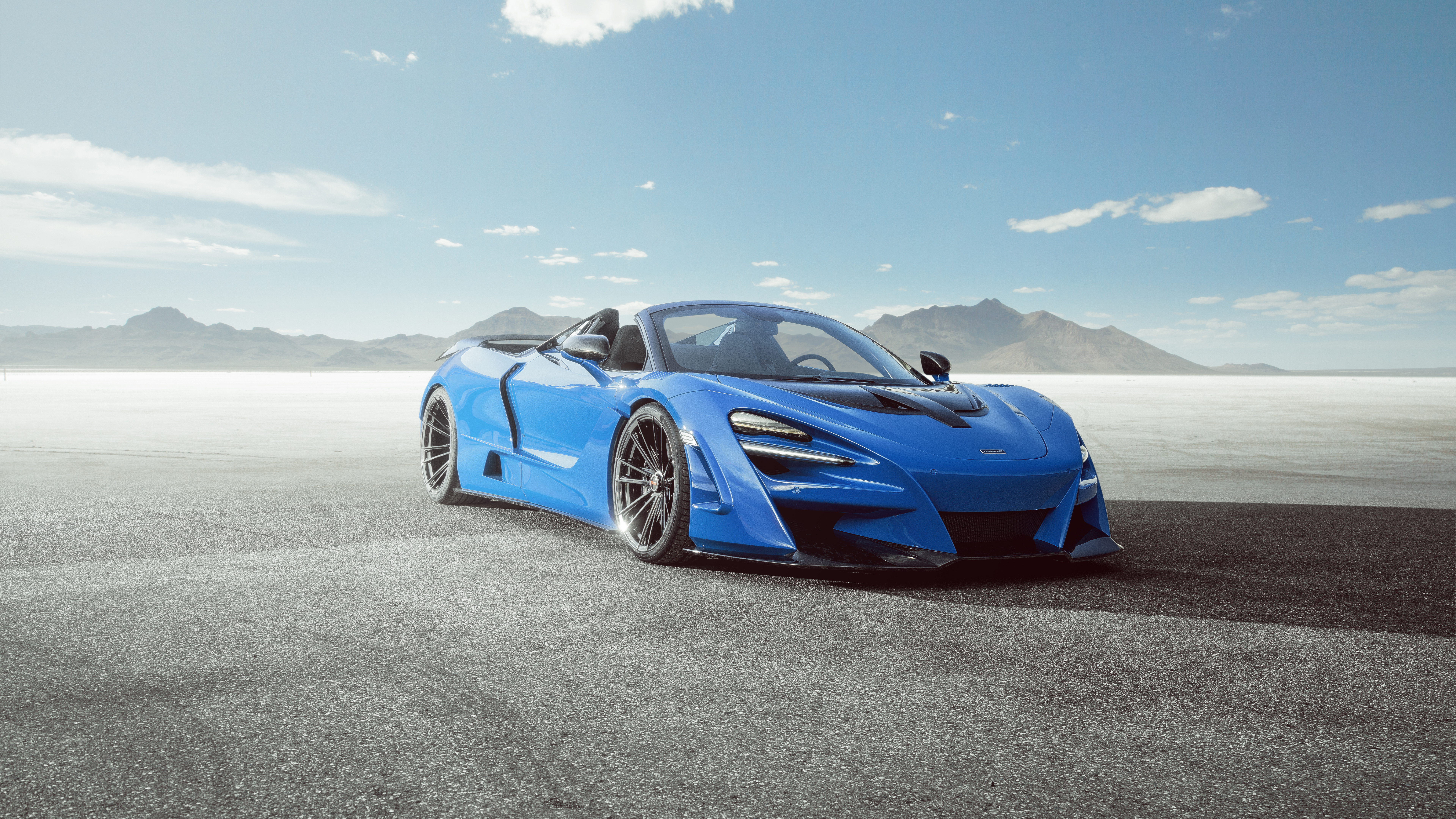 Voiture Bleue, Mclaren Automotive, Mclaren, Mclaren 570s, Supercar. Wallpaper in 7680x4320 Resolution