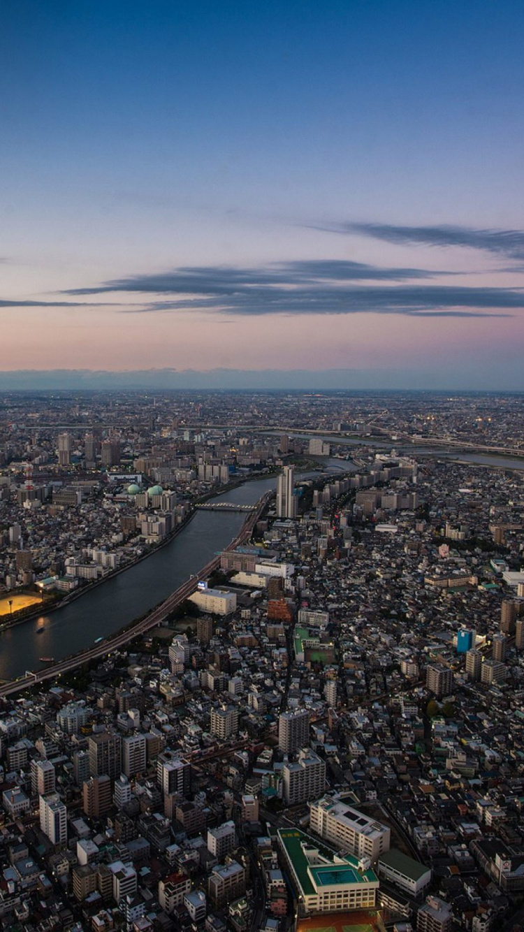 Aerial View of City Buildings During Daytime. Wallpaper in 750x1334 Resolution