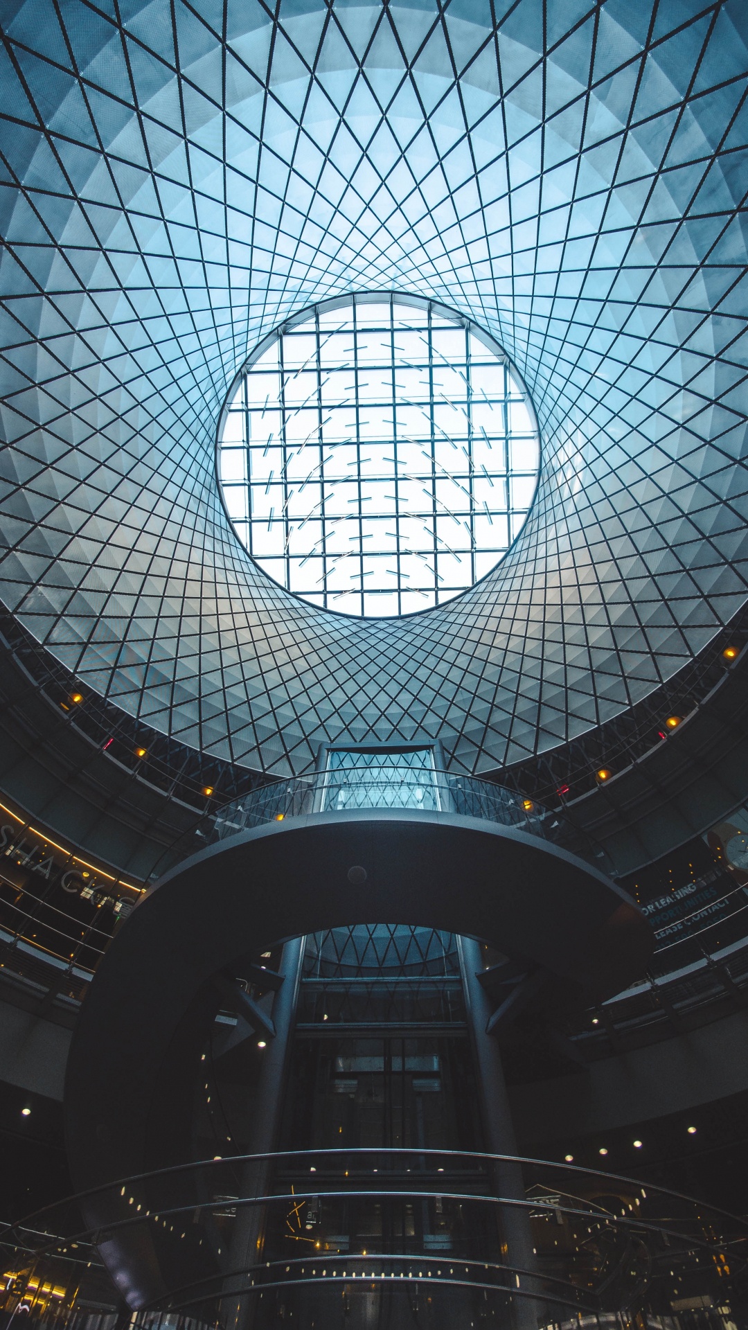 Techo Redondo Blanco y Negro. Wallpaper in 1080x1920 Resolution