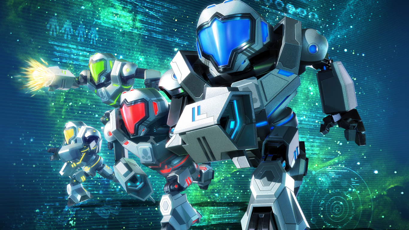 Download 1366x768 Wallpaper Metroid Prime, Nintendo 3DS, Nintendo, Mecha -, Roboter Metroid Prime, Nintendo 3DS, Nintendo, Mecha -, Roboter. Wallpaper in 1366x768 Resolution