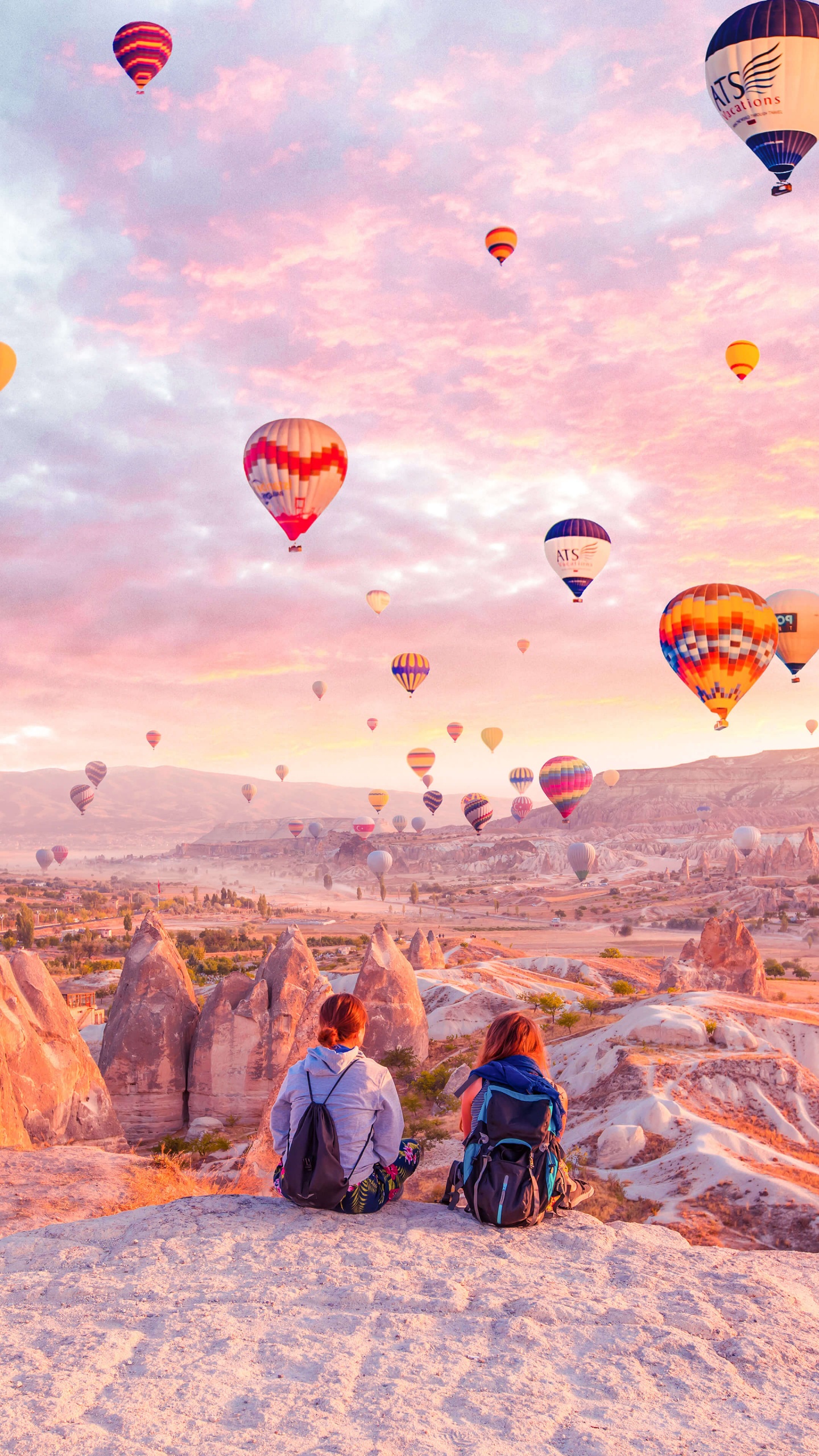 Cappadocia, Hot Air Balloon, Cloud, Aerostat, Atmosphere. Wallpaper in 1440x2560 Resolution