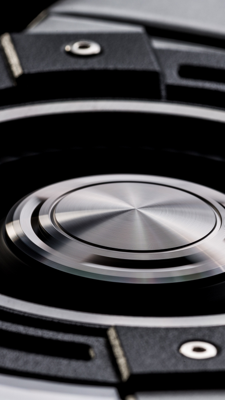 Appareil Rond Noir et Argent. Wallpaper in 750x1334 Resolution