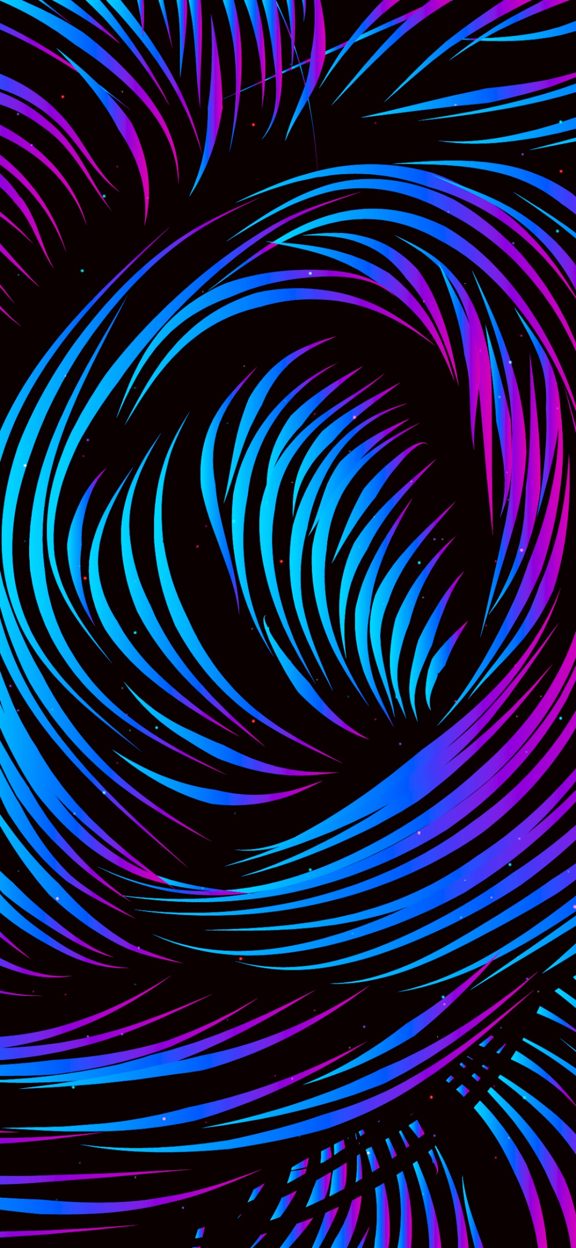 Blue, IOS, Apple, Azure, Purple. Wallpaper in 1125x2436 Resolution