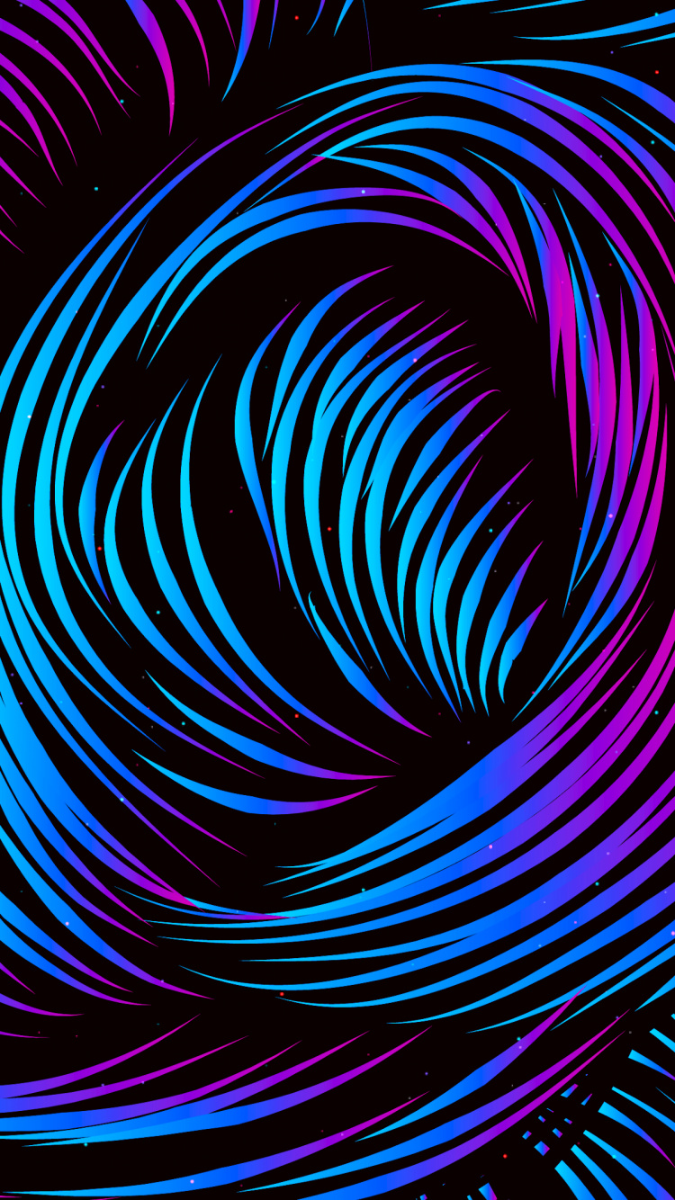 Ios, 苹果, Azure, 紫色的, 艺术 壁纸 750x1334 允许