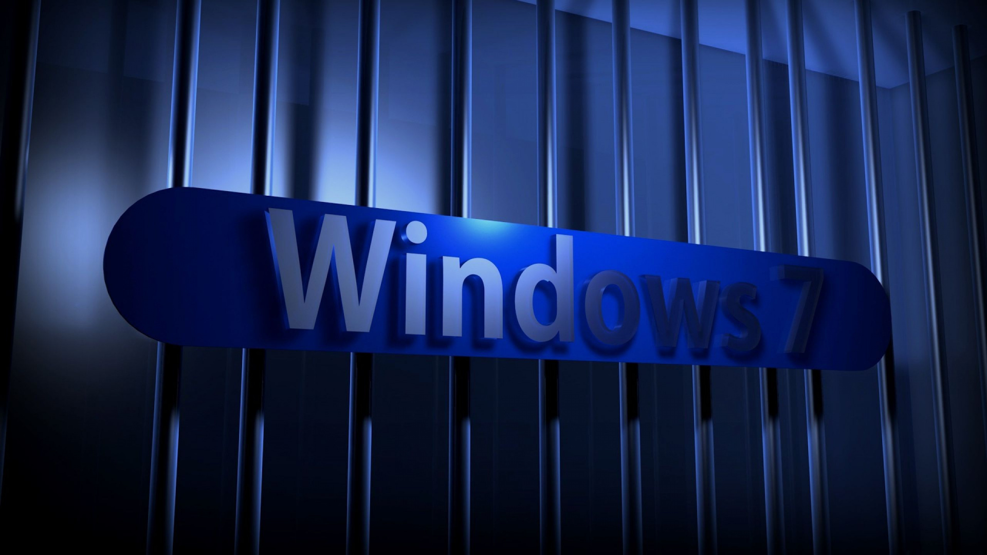 Windows 7, Blau, Licht, Electric Blue, Firmenzeichen. Wallpaper in 1920x1080 Resolution