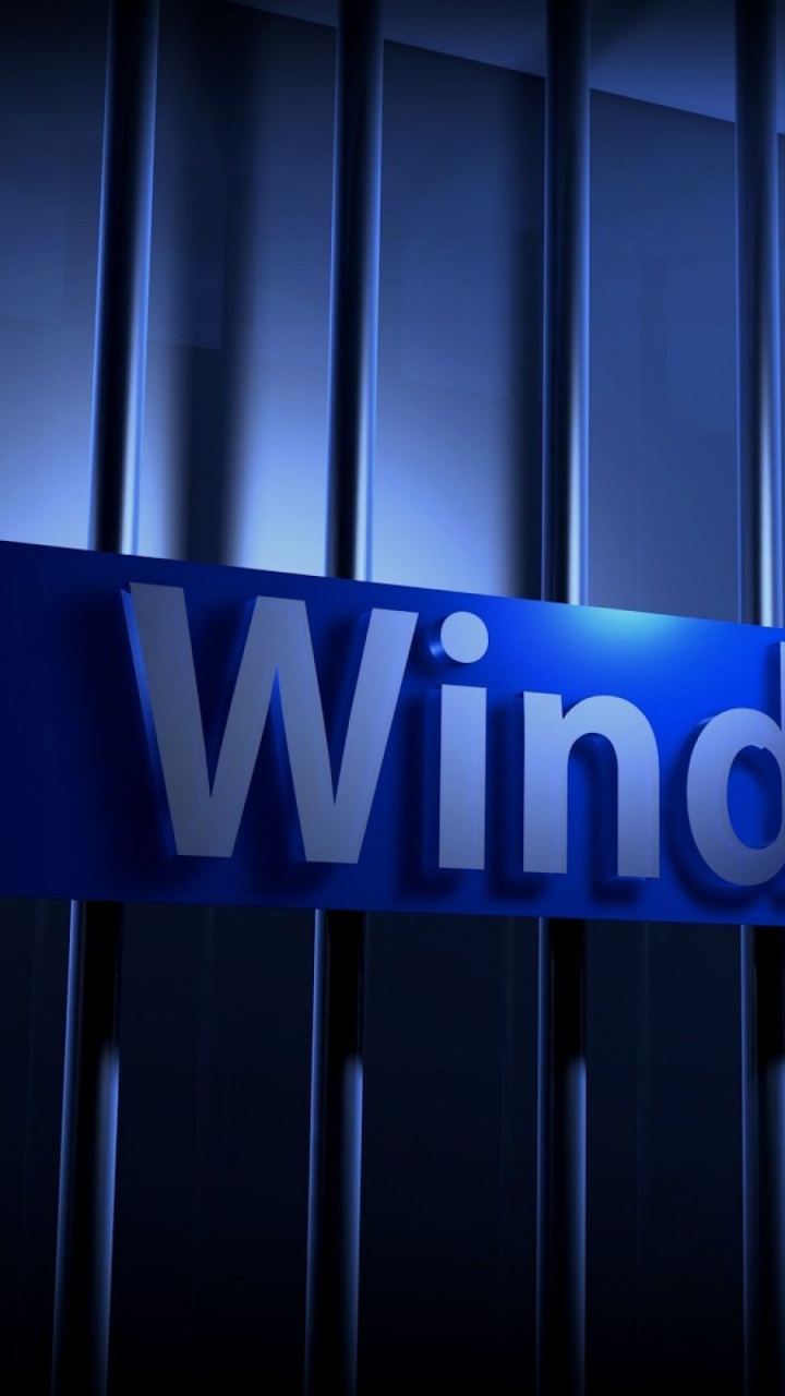 Windows 7, Blau, Licht, Electric Blue, Firmenzeichen. Wallpaper in 720x1280 Resolution
