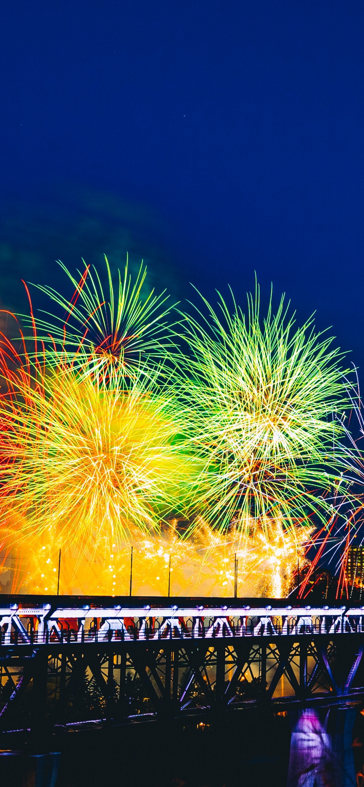 烟花, 新年当天, 节日, 假日, 新年前夕 壁纸 1242x2688 允许