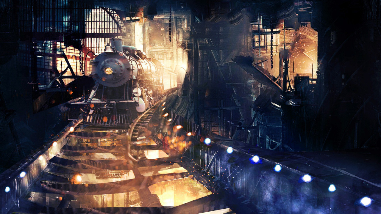 Immeubles de Grande Hauteur Pendant la Nuit. Wallpaper in 1280x720 Resolution