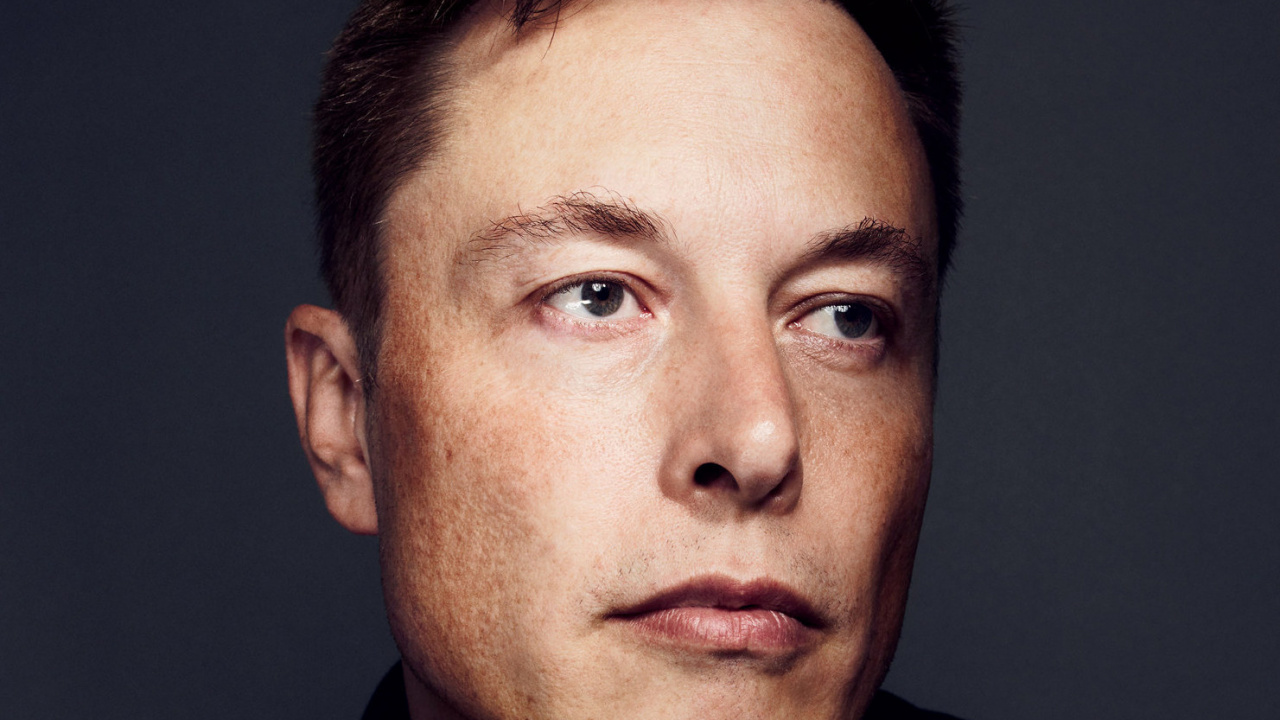 Elon Musk, Face, Sourcil, Front, Menton. Wallpaper in 1280x720 Resolution