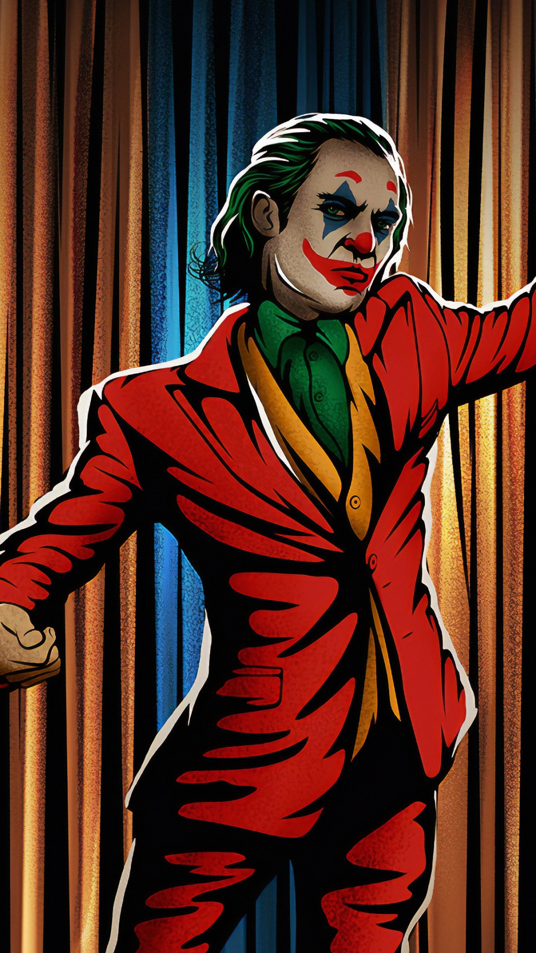 Frau im Roten Und Schwarzen Anzug Anime-Charakter. Wallpaper in 1080x1920 Resolution