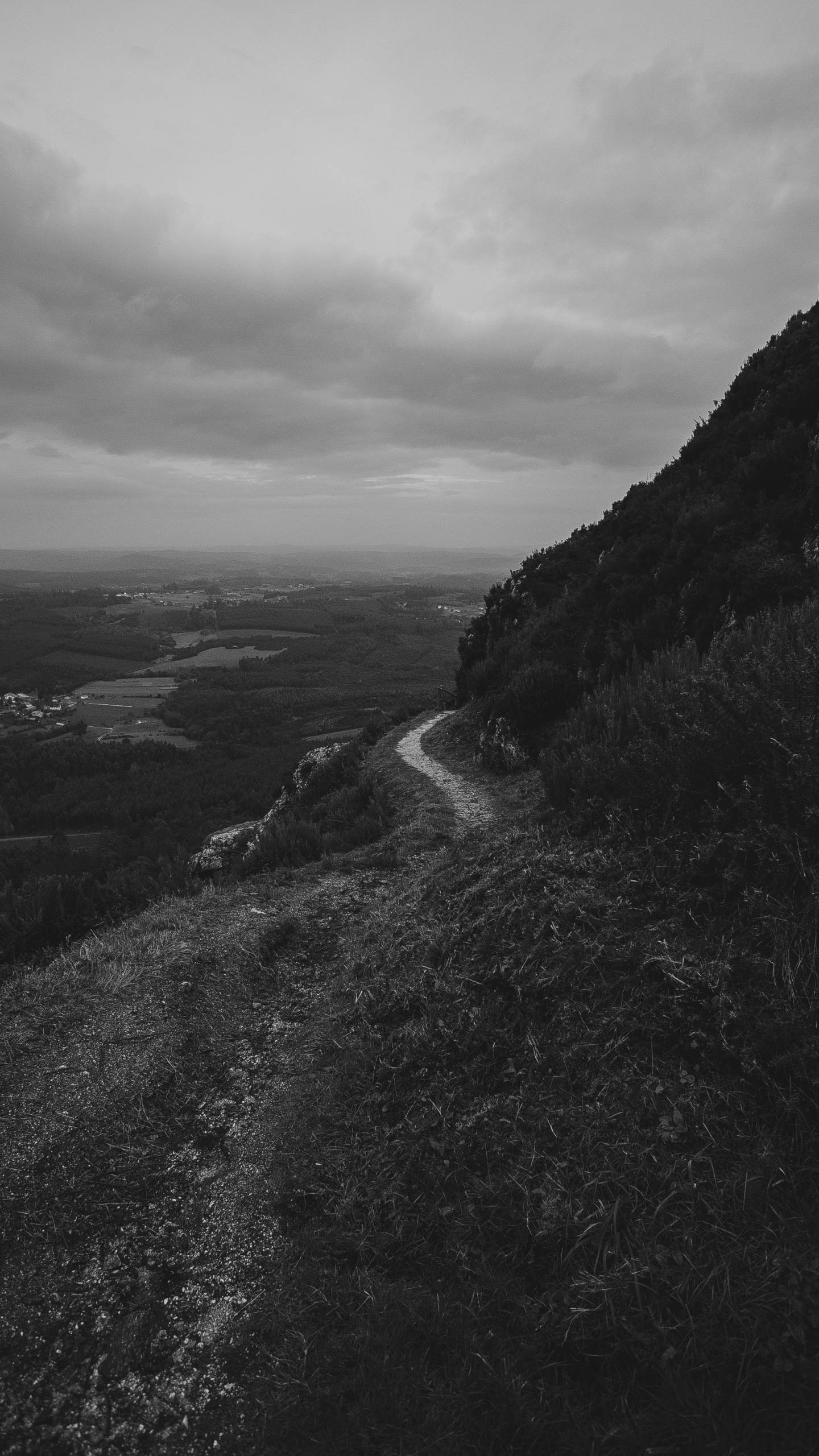 Highland, Blanco, Negro, Mar, Costa. Wallpaper in 1440x2560 Resolution