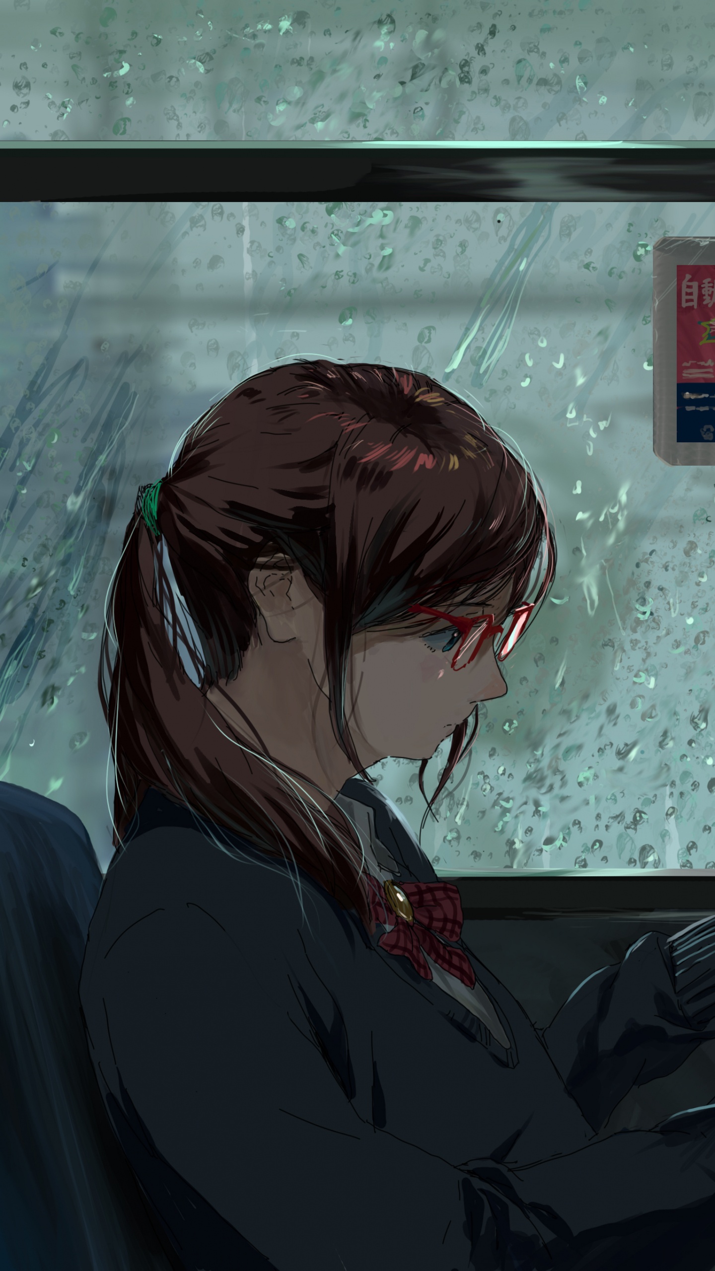 Femme en Veste Noire Assise Sur Une Chaise Bleue. Wallpaper in 1440x2560 Resolution