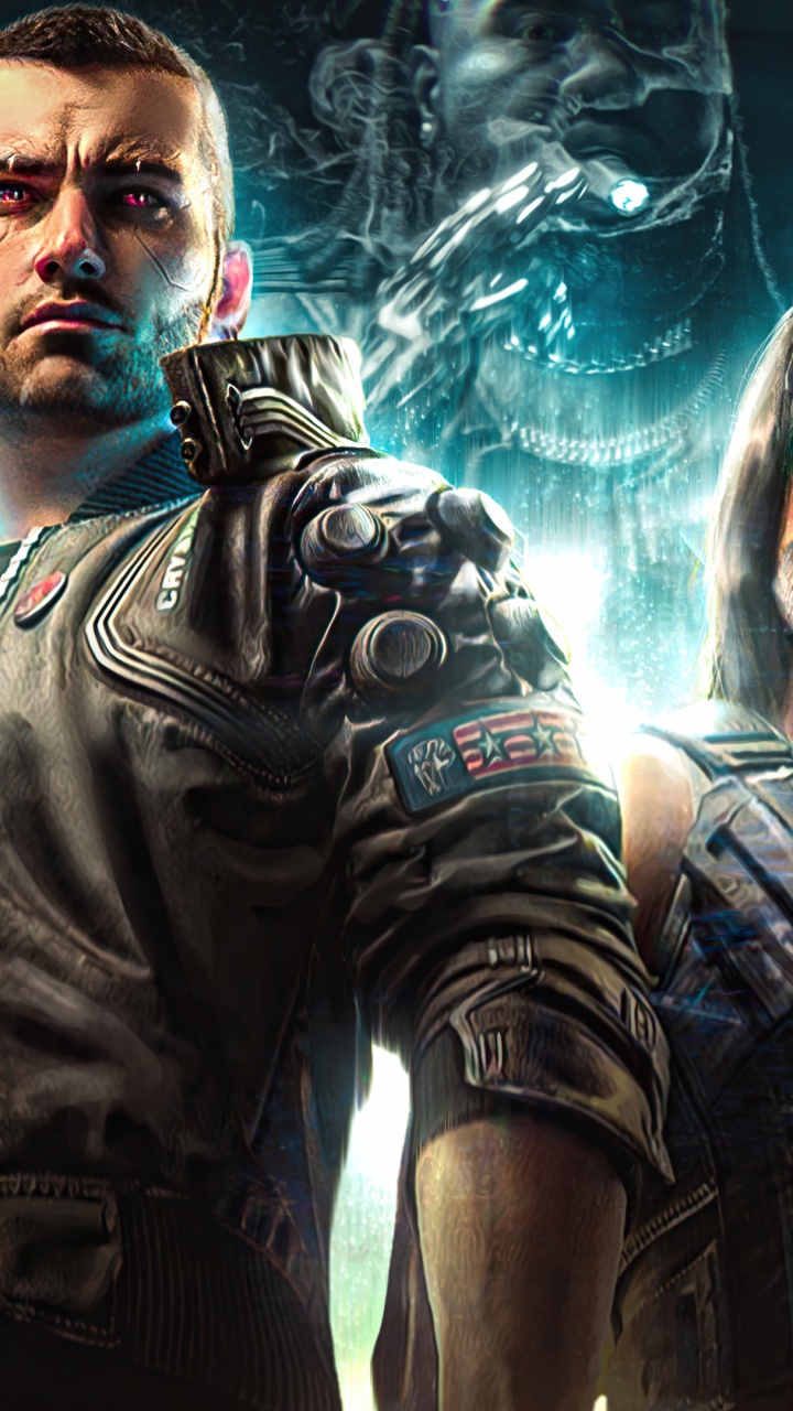 Les Effets Visuels, Cyberpunk 2077, Tomber Les Gars Ultime Knockout, Illustration, Graphisme. Wallpaper in 720x1280 Resolution