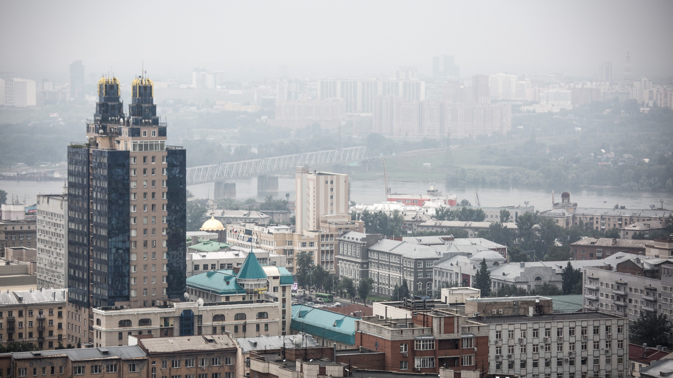Aerial View of City Buildings During Daytime. Wallpaper in 1366x768 Resolution