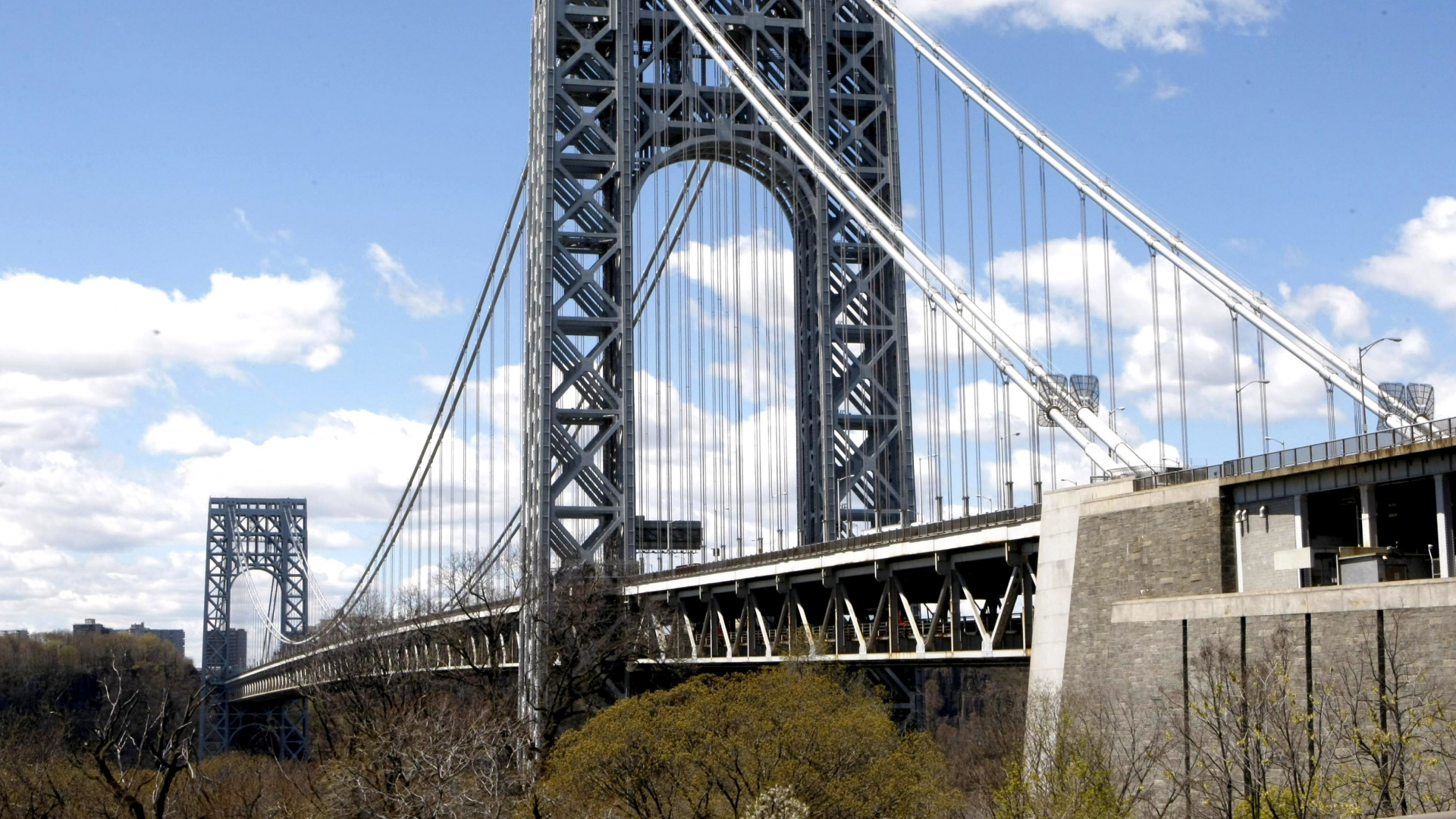 White Bridge Under Blue Sky During Daytime. Wallpaper in 1920x1080 Resolution
