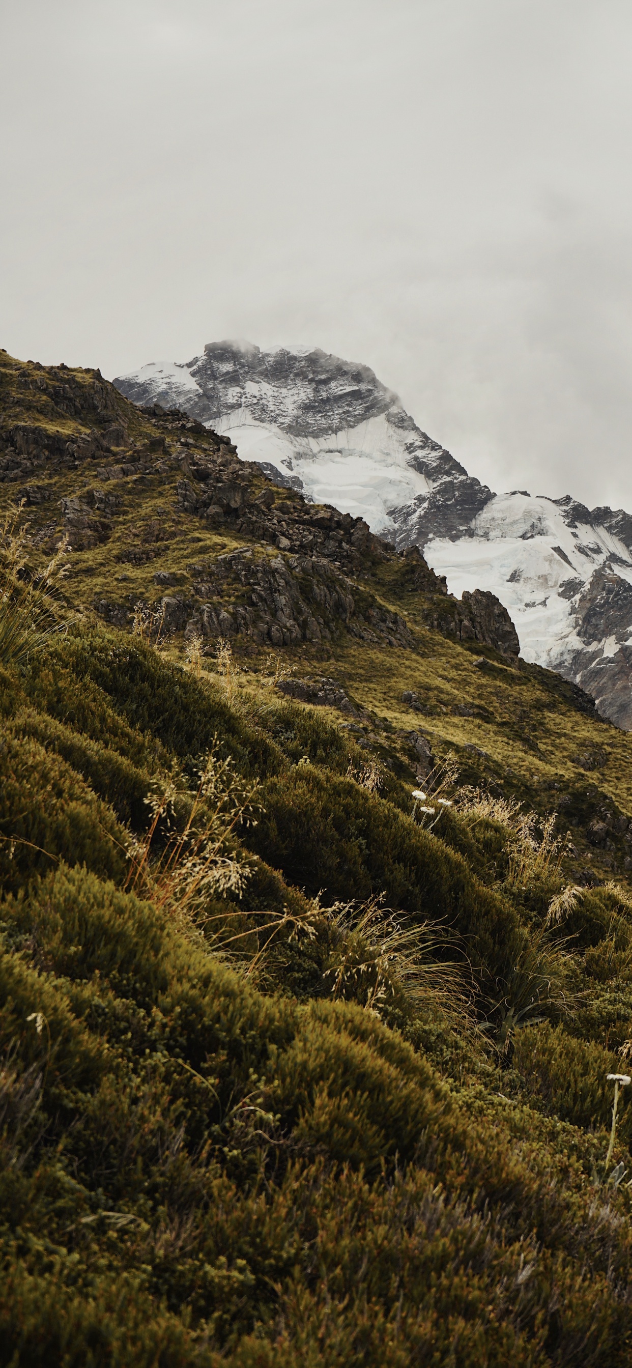 Ridge, Aoraki Mount Cook, el Parque Nacional De, Cayó, Montaña. Wallpaper in 1242x2688 Resolution