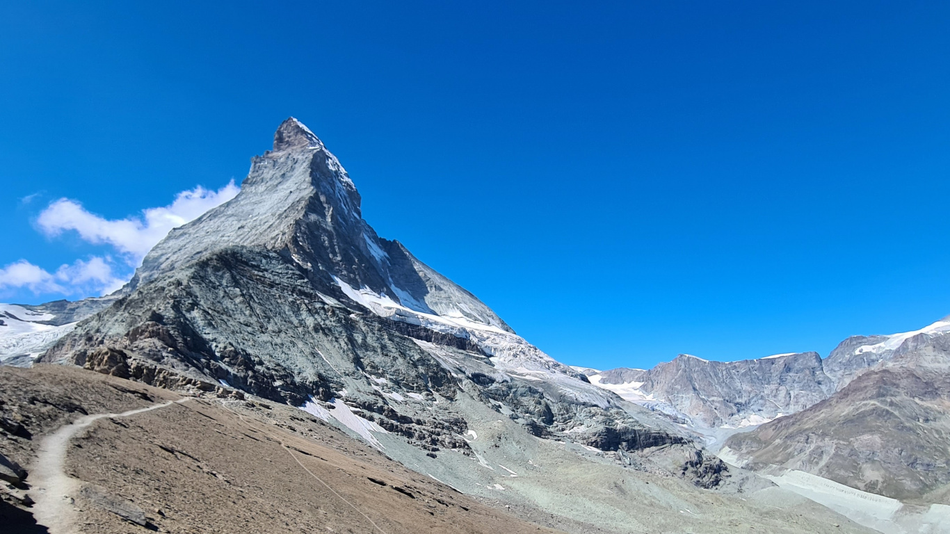 Zermatt, Cervin, Paysage Naturel, Pente, Neige. Wallpaper in 1366x768 Resolution