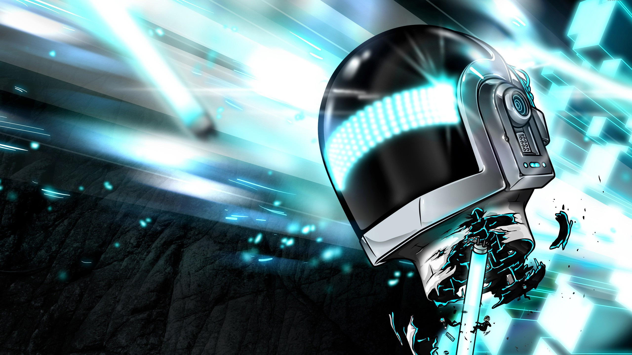 Daft Punk, Technologie, Graphique, Espace, Punk Rock. Wallpaper in 2560x1440 Resolution