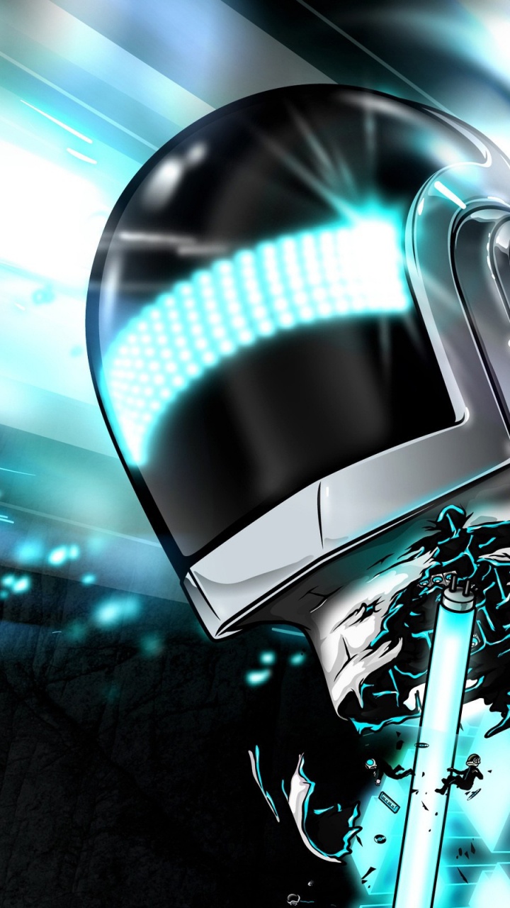 Daft Punk, Technology, Graphics, Space, Music. Wallpaper in 720x1280 Resolution